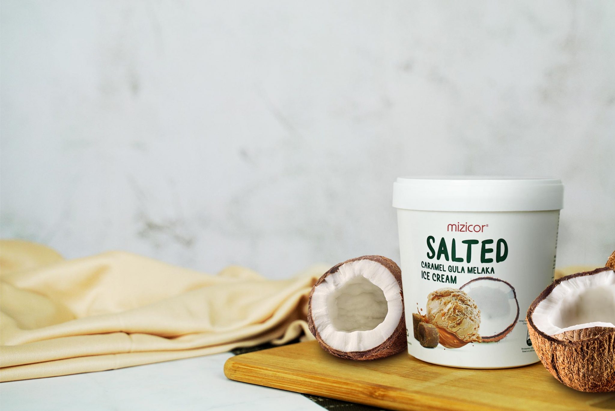 Salted Caramel Gula Melaka Ice Cream Mizicor